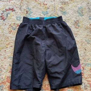 Nike Kids Black and Blue Shorts